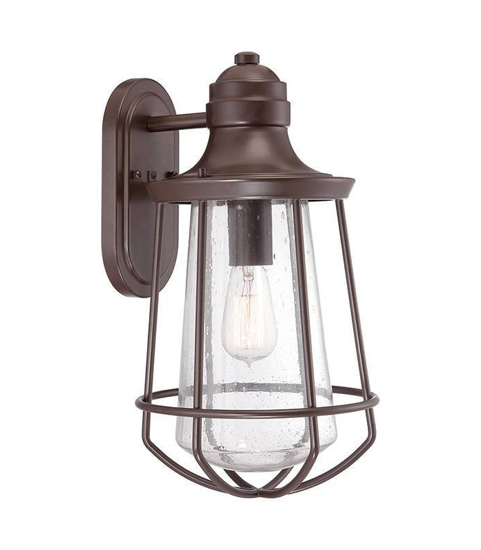 1 Light Large Outdoor Wall Lantern Western Bronze IP44, E27