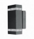 LED 2 Light Outdoor Up Down Wall Light Graphite IP44