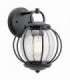 1 Light Outdoor Wall Lantern Black IP44, E27