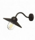 1 Light Outdoor Fisherman Dome Wall Lantern Black IP44, E27
