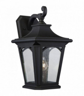 1 Light Large Wall Lantern - Mystic Black Finish, E27