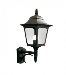 1 Light Outdoor Wall Lantern Light Black IP44, E27