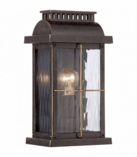 1 Light Small Wall Lantern - Imperial Bronze Finish, E27