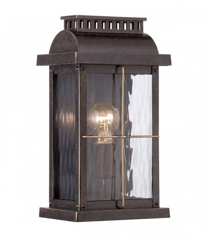 1 Light Small Wall Lantern - Imperial Bronze Finish, E27