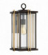1 Light Large Wall Lantern - Bronze Finish, E27