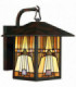 1 Light Outdoor Medium Wall Lantern - Bronze Finish, E27