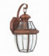 1 Light Medium Wall Lantern - Aged Copper, E27