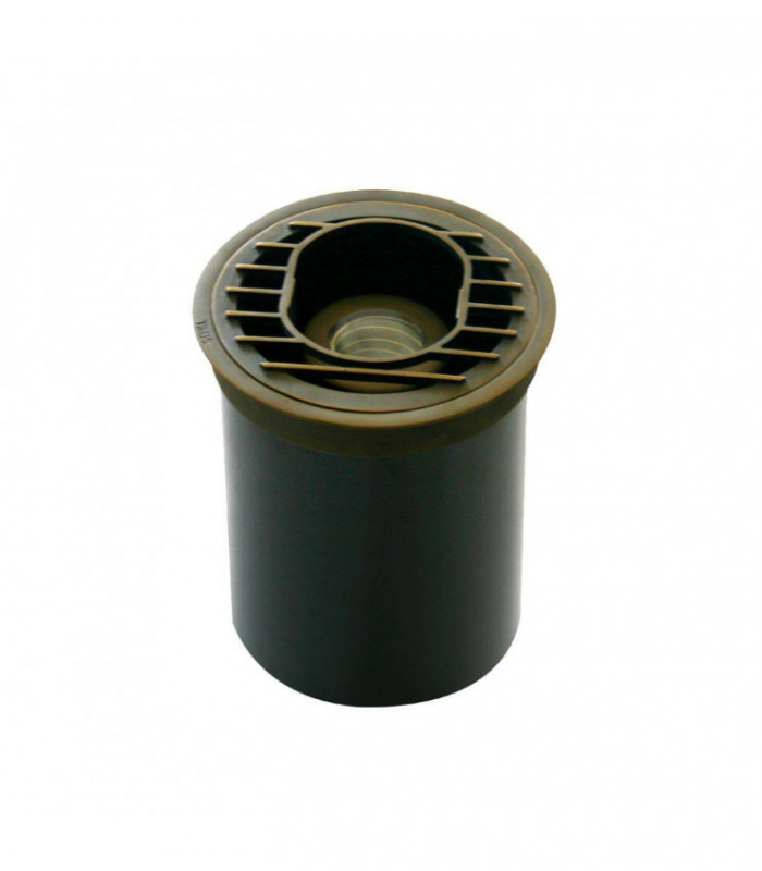 LED 3 Light Outdoor Tiltable In Ground Recessed Spotlight Bronze IP44