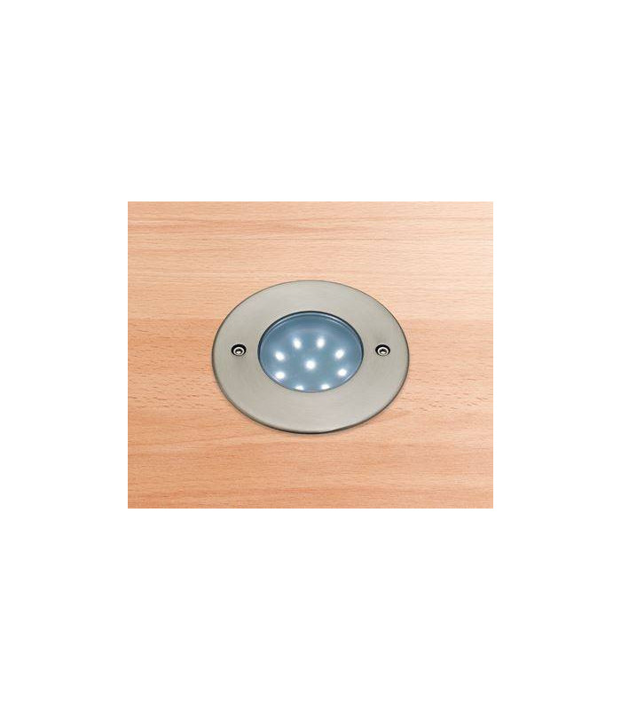 LED 9 Light Walkover Recessed Light Stainless Steel, White IP68