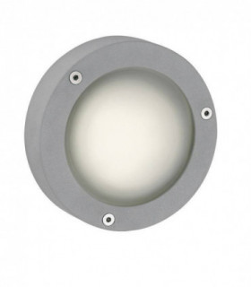 1 Light Outdoor Wall Light Aluminium, Frosted Glass IP44