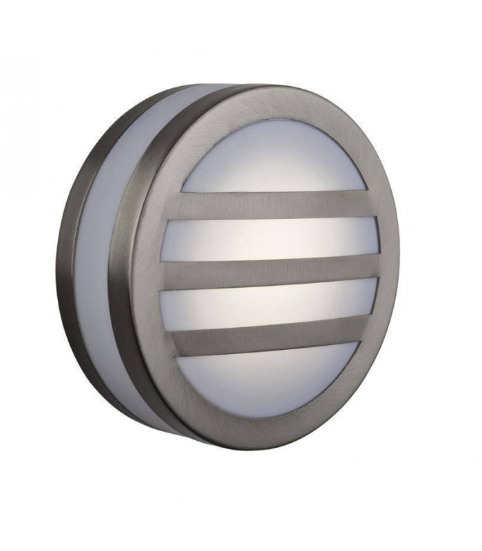 1 Light Low Energy Bulkhead Stainless Steel IP44