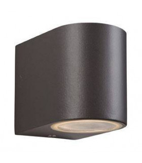 1 Light Single Wall Light Gun Metal IP44, GU10