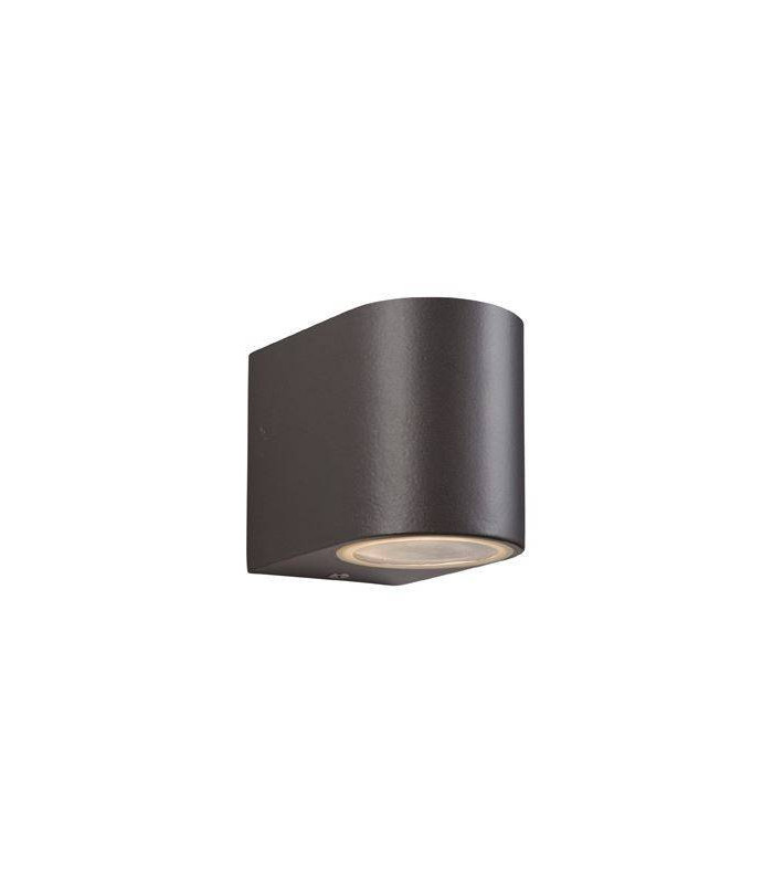 1 Light Single Wall Light Gun Metal IP44, GU10