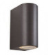 2 Light Up Down Wall Light Gun Metal IP44, GU10