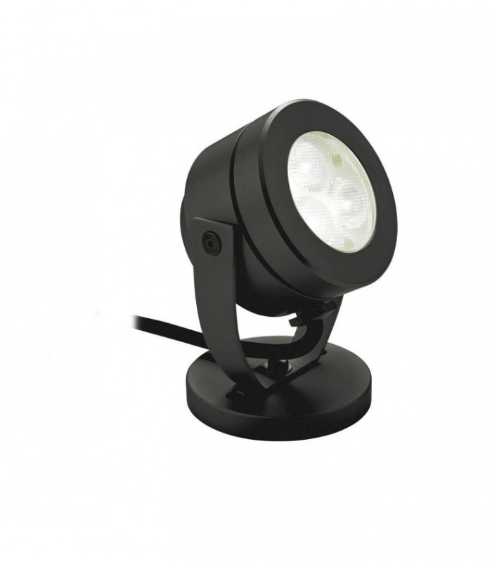 LED 3 Light Waterproof Wall & Spike Spot Black IP68