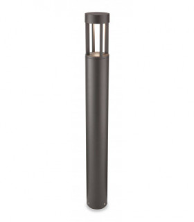 LED 1 Light Outdoor Tall Bollard Post Graphite IP54