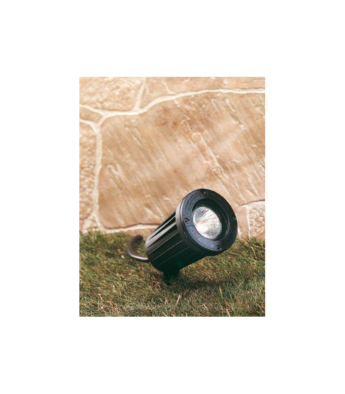 1 Light Gu10 Spike Spot - 50W Black IP66
