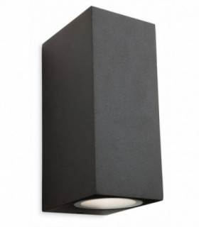 LED 2 Light Outdoor Up Down Wall Light Graphite IP54