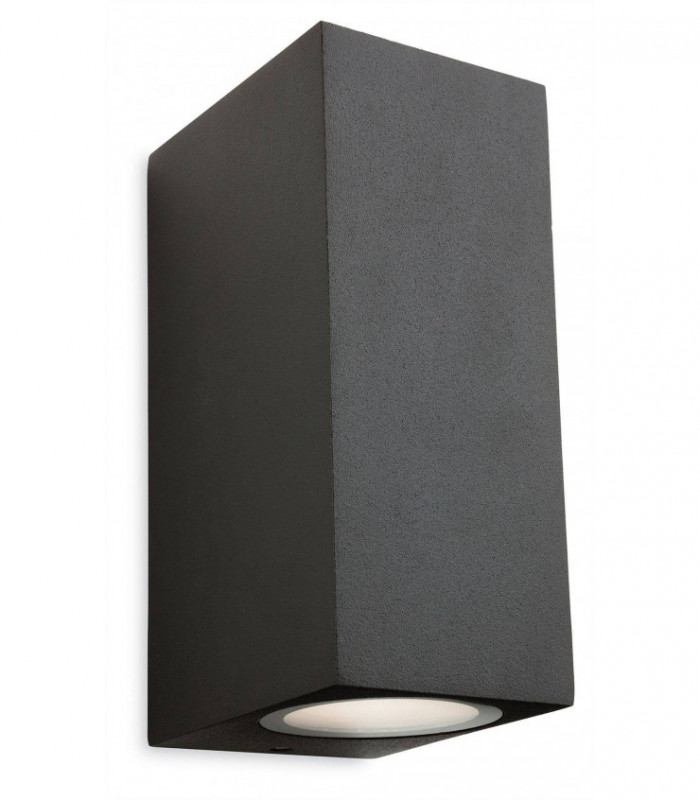 LED 2 Light Outdoor Up Down Wall Light Graphite IP54