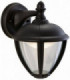 LED Outdoor Wall Lantern Downlight Black IP44