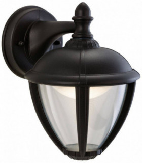 LED Outdoor Wall Lantern Downlight Black IP44