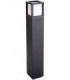 LED 1 Light Outdoor Tall Bollard Light Graphite IP54