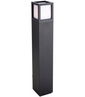 LED 1 Light Outdoor Tall Bollard Light Graphite IP54