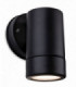 1 Light Single Outdoor Wall Light Black Resin IP44, GU10