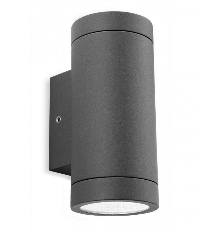 LED 2 Light Outdoor Up Down Wall Light Graphite IP65