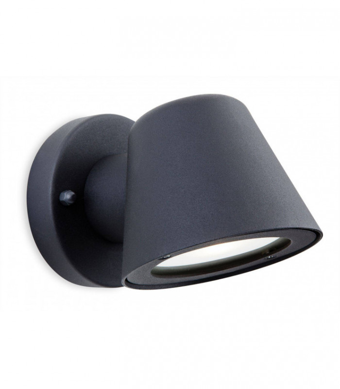 LED 1 Light Outdoor Wall Light Black IP44