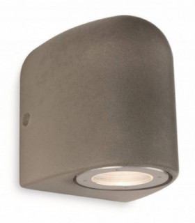 1 Light Single Outdoor Wall Light Concrete IP44, GU10