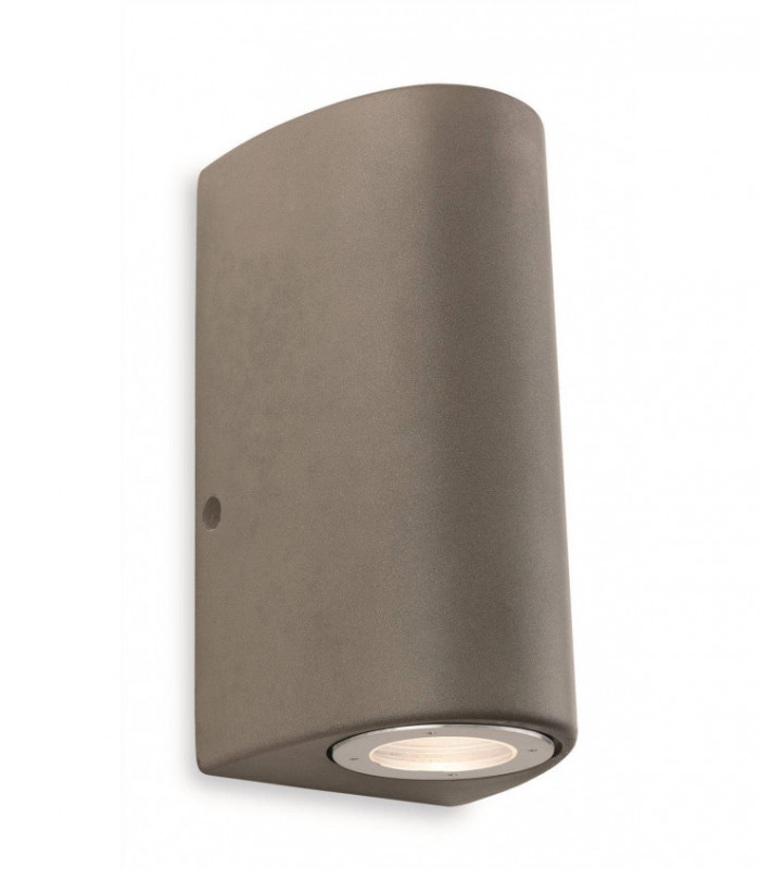 2 Light Outdoor Wall Light Concrete IP44, GU10