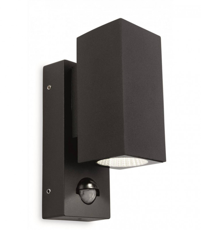 LED 1 Light Outdoor Wall Light Light, PIR Graphite IP44