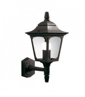 1 Light Outdoor Wall Lantern Light Black IP44, E27