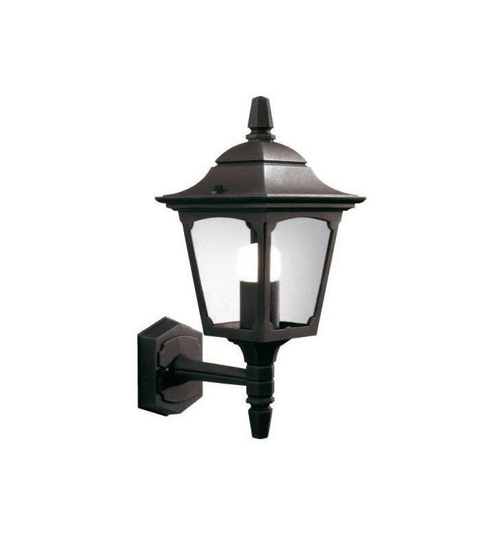 1 Light Outdoor Wall Lantern Light Black IP44, E27