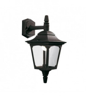 1 Light Outdoor Wall Lantern Light Black IP44, E27