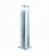 LED 16 Light Square Outdoor Bollard Post Light Satin Silver, Stainless Steel IP44