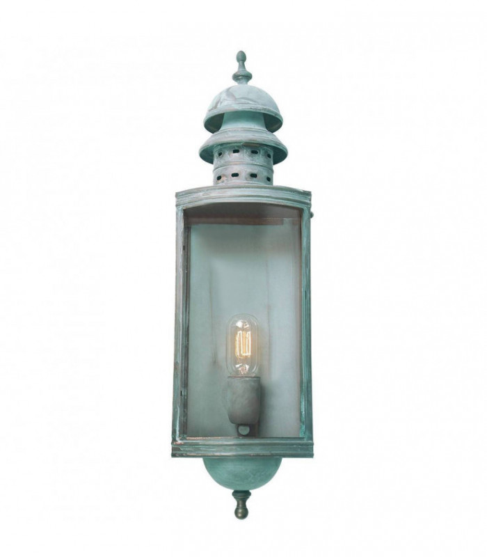 1 Light Outdoor Wall Lantern Light Verdigris IP44, E27