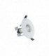 LED Fire Rated Downlight Round White Insulation Guard / GU10 Holder Matt White IP65