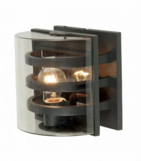 1 Light Indoor Wall Light Graphite IP54, E27