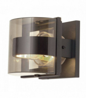 1 Light Indoor Small Wall Light Graphite IP54, E27