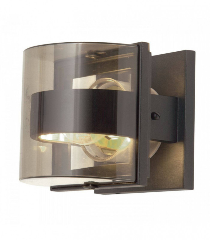 1 Light Indoor Small Wall Light Graphite IP54, E27