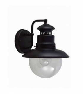 1 Light Outdoor Wall Lantern Light Black, E27