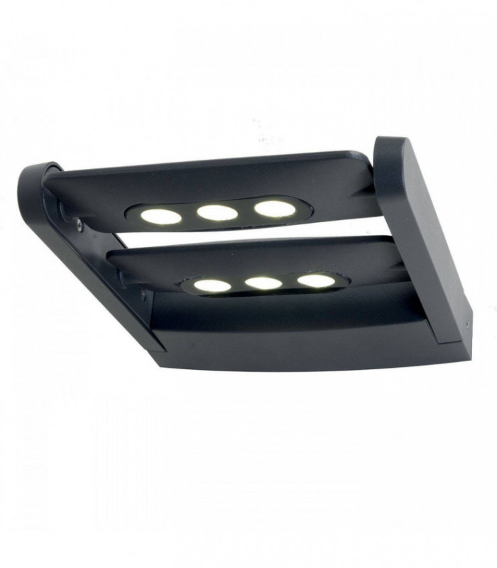 LED 6 Light Wall Light - Graphite Finish