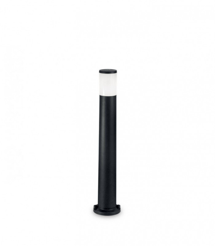 1 Light Outdoor Bollard Light Black IP55, E27