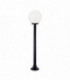 1 Light Outdoor Bollard Light Black IP44, E27