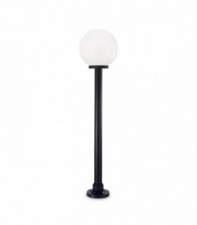 1 Light Outdoor Bollard Light Black IP44, E27
