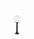 1 Light Outdoor Ground Bollard Light Black IP44, E27