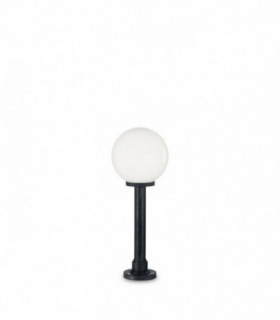 1 Light Outdoor Ground Bollard Light Black IP44, E27