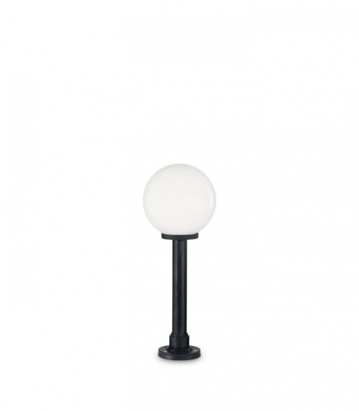 1 Light Outdoor Ground Bollard Light Black IP44, E27